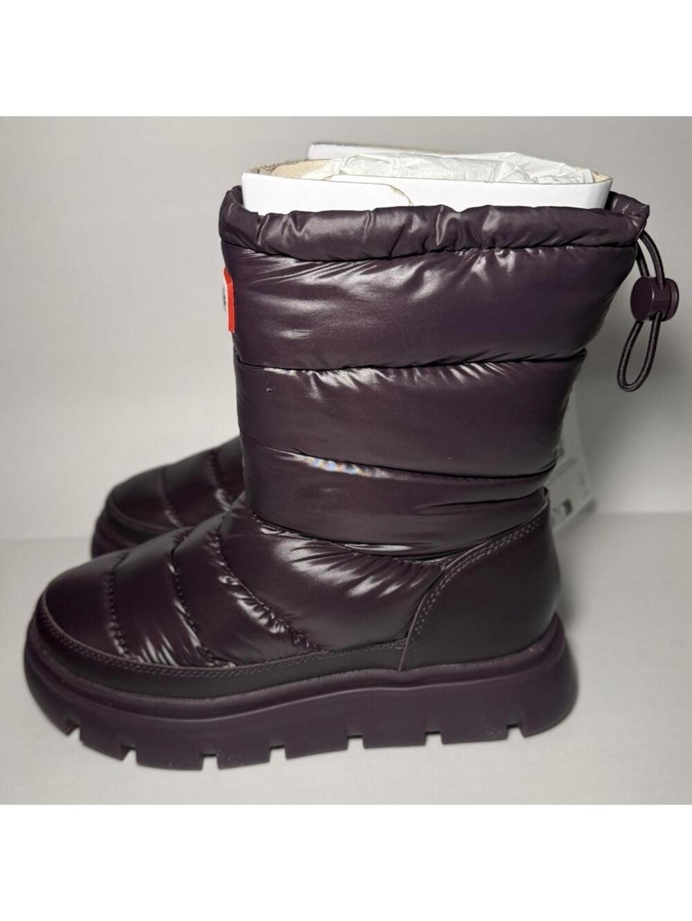 HUNTER Maribels Women's Winter Snow Boots Dark Purple 500